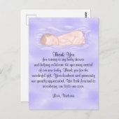 Carte Postale Baby shower Merci Neutre (Devant / Derrière)