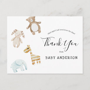 Carte Postale Baby shower par Mail Baby Toys Merci