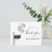 Carte Postale Baby shower par Mail Silver Balloons Merci (Debout devant)