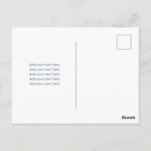 Carte Postale Baby Shower | Petite Fille Mermaid Rose (Dos)