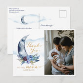 Carte postale Baby shower photo au-dessus de la lu (Devant / Derrière)