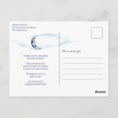 Carte postale Baby shower photo au-dessus de la lu (Dos)