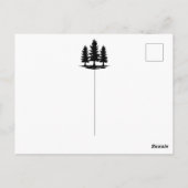 Carte Postale BABY SHOWER | Rustique forêt vérifications de Buff (Dos)