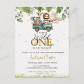 Carte Postale Baby shower Safari Wild One (Devant)
