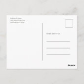 Carte Postale Baby shower simple de Merci Eucalyptus (Dos)