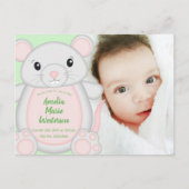 Carte Postale Baby shower souris (Devant)
