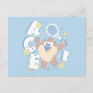Carte Postale Baby TAZ™ Tennis Ace !