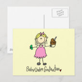 Carte Postale Baby Under Construction Tshirts et cadeaux (Devant / Derrière)