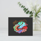 Carte Postale Baby Whale Surfer (Debout devant)