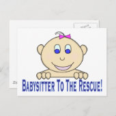 Carte Postale Babysitter À L'Secourt (Devant / Derrière)