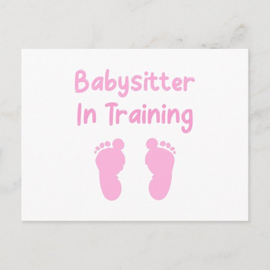 Carte Postale Babysitter En Formation (Devant)