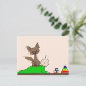 Carte Postale Babysitter - Poivre le chat (Rencontrez les brebis (Debout devant)