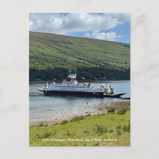 Carte Postale Bac de Calmac à Rubodach, île de Bute, Écosse (Devant)