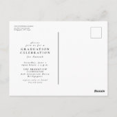 Carte Postale Baccalauréat en écriture simple et élégante (Dos)