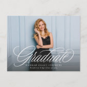 Carte Postale Baccalauréat en écriture simple et élégante (Devant)