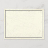 Carte Postale Baccalauréat Invitation style Diplôme (Dos)