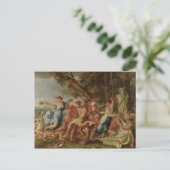 Carte Postale Bacchanal devant un Herme, c.1634 (Debout devant)