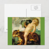 Carte Postale Bacchus chevauchant un léopard (Devant / Derrière)