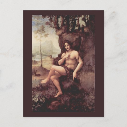 Carte Postale Bacchus par Leonardo da Vinci (Devant)