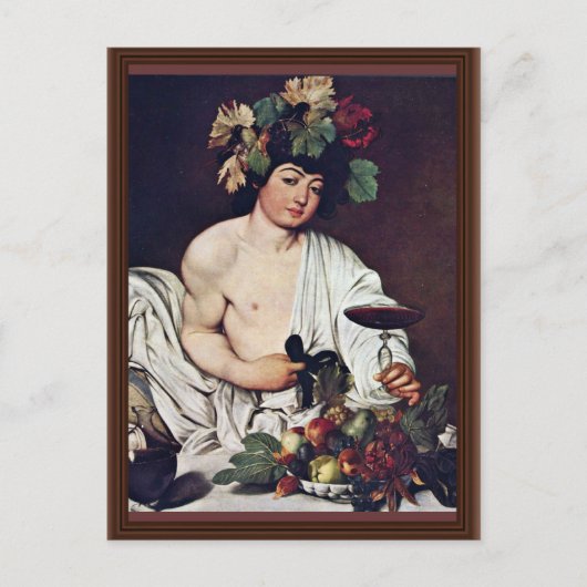 Carte Postale Bacchus Par Michelangelo Merisi Da Caravaggio (Devant)