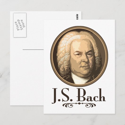 Carte Postale Bach (Devant / Derrière)