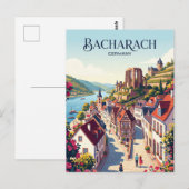 Carte Postale Bacharach Allemagne (Devant / Derrière)