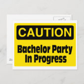 Carte Postale Bachelor Party en cours (Devant / Derrière)