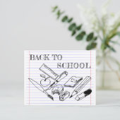 Carte Postale Back to school (Debout devant)