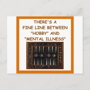 CARTE POSTALE BACKGAMMON
