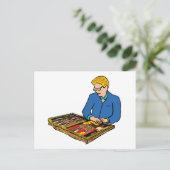 Carte Postale Backgammon (Debout devant)