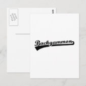 Carte Postale Backgammon (Devant / Derrière)