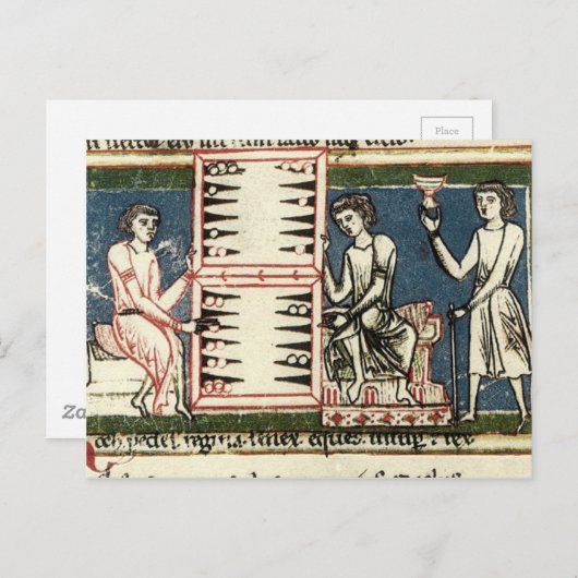 Carte Postale Backgammon (Devant / Derrière)