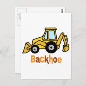 Carte Postale Backhoe (Devant / Derrière)