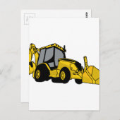 Carte Postale Backhoe (Devant / Derrière)