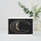 Carte Postale Backlit Saturn from Cassini Orbiter (Debout devant)