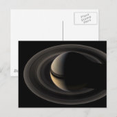 Carte Postale Backlit_Saturn_from_Cassini_Orbiter_2007_May_9 (Devant / Derrière)