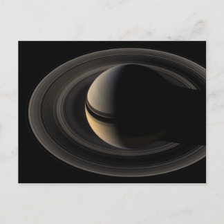 Carte Postale Backlit_Saturn_from_Cassini_Orbiter_2007_May_9