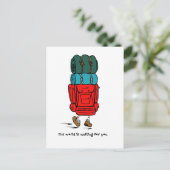 Carte Postale Backpacker (Debout devant)