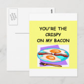 CARTE POSTALE BACON (Devant / Derrière)