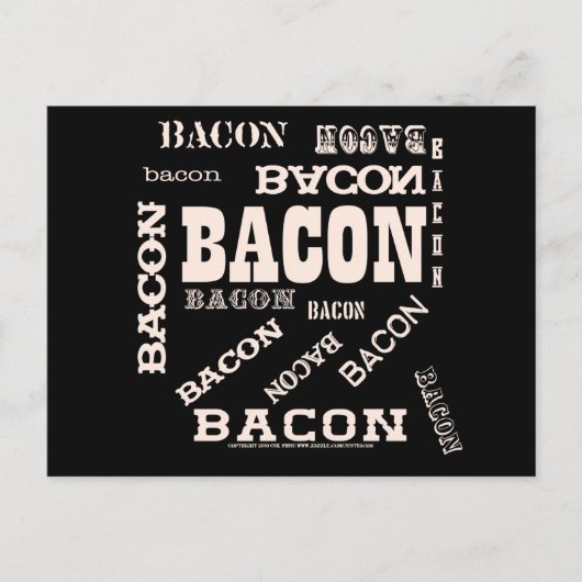 Carte Postale Bacon Bacon (Devant)