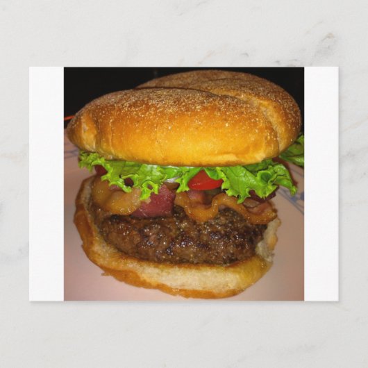 CARTE POSTALE BACON BURGER (Devant)