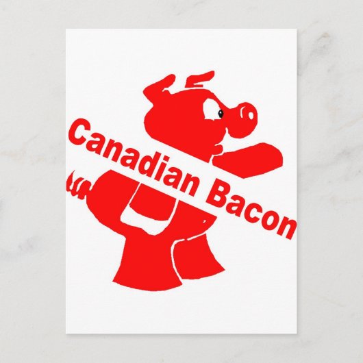 Carte Postale Bacon canadien (Devant)