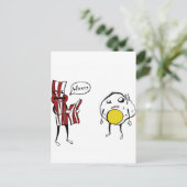 Carte Postale Bacon de mangeur de bacon (Debout devant)
