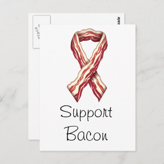 Carte Postale Bacon de support (Devant / Derrière)