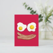 Carte postale Bacon et Oeufs (Debout devant)