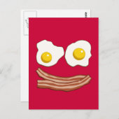 Carte postale Bacon et Oeufs (Devant / Derrière)