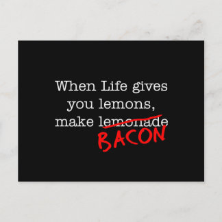 Carte Postale Bacon Life vous donne