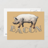 Carte Postale Bacon LOVE (Devant / Derrière)