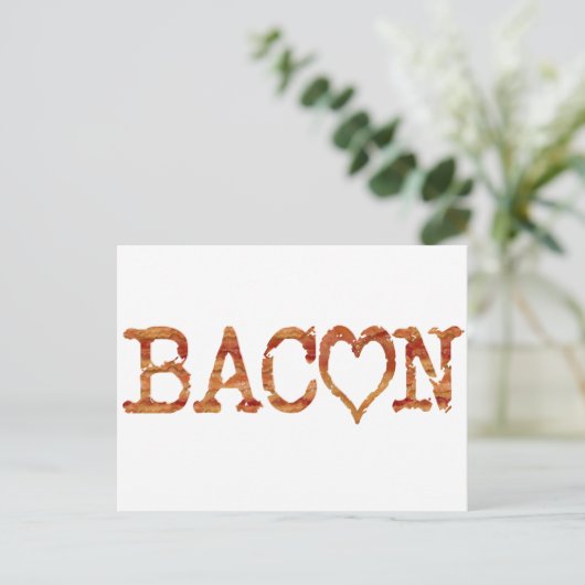 Carte Postale Bacon LOVE (Debout devant)