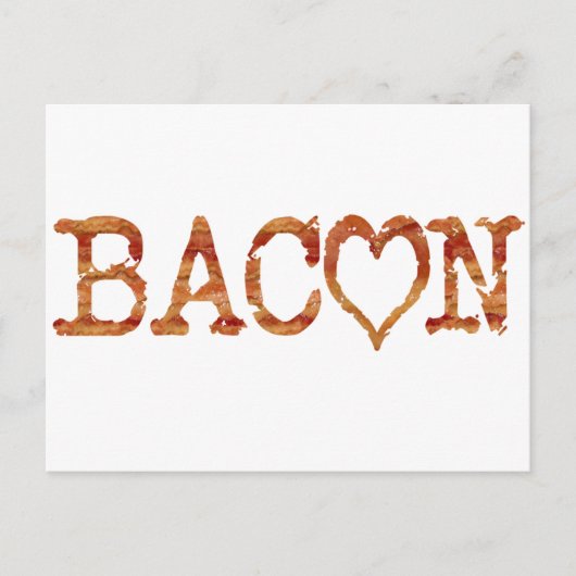 Carte Postale Bacon LOVE (Devant)